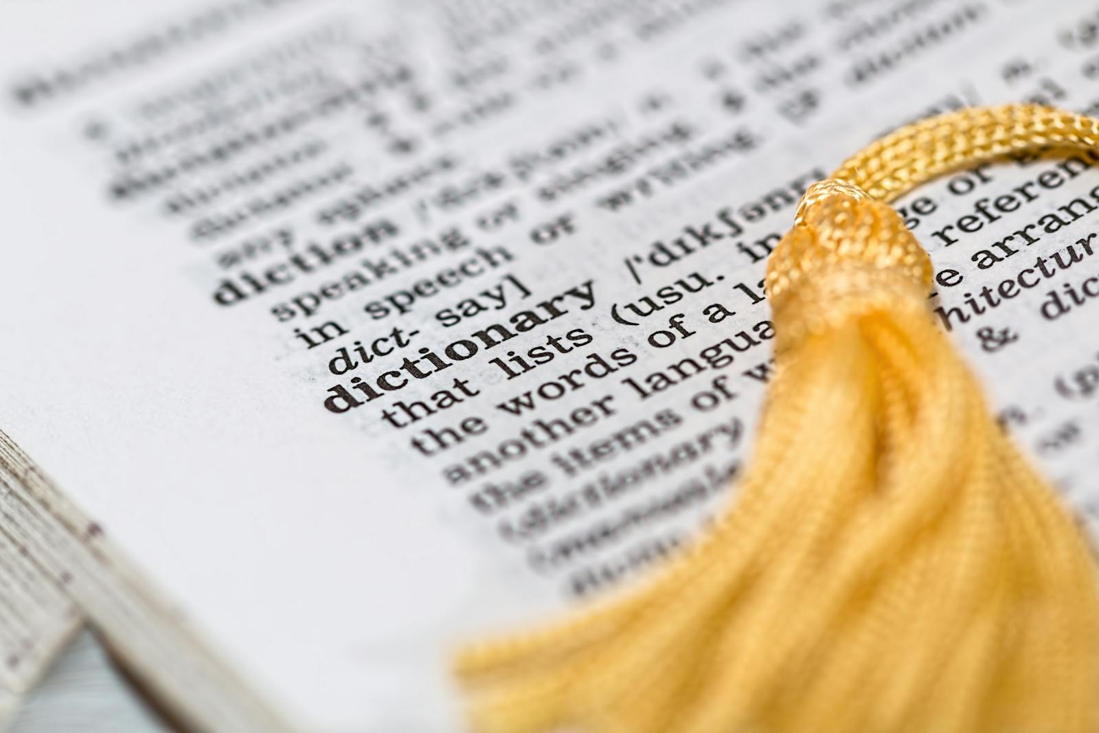 dictionary letter in alphabet